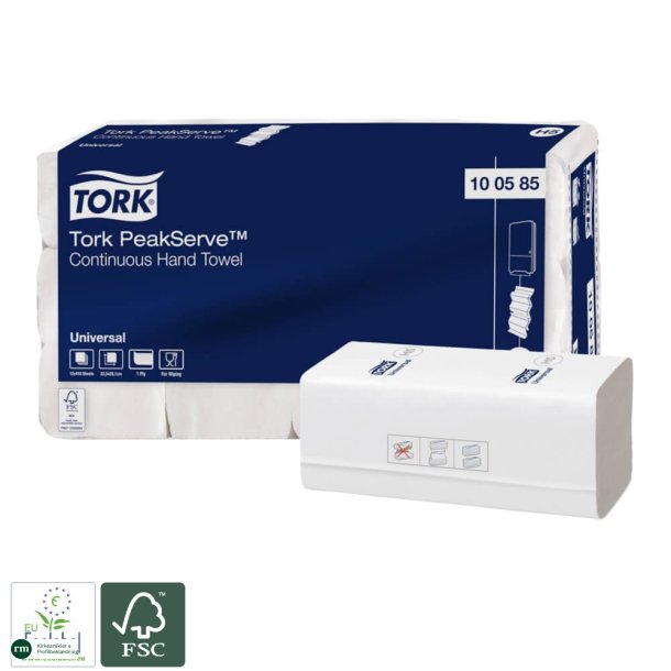 Tork PeakServe H5 Z-fold hndkldeark | 1-lags | 22,5x20,1cm 