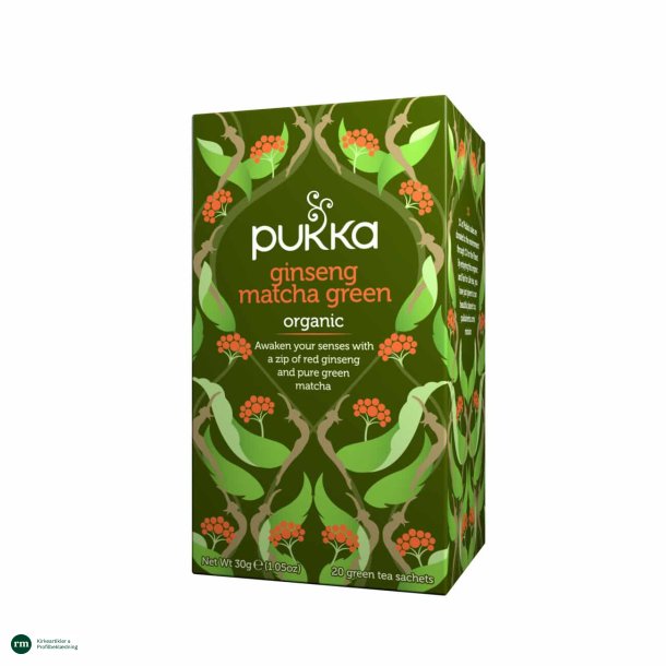 kologisk Pukke Grn te Ginseng Matcha Green 