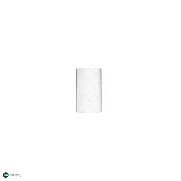 Lst glas til bnkestage H: 10 cm.