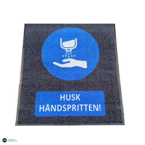 Smudsmtte med tekst | Husk hndsprit