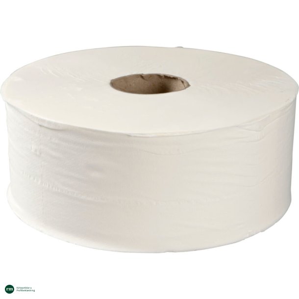 Jumborulle, Care-Ness Excellent Eco, 2-lags, Midi, 300m x 9,5cm, 23cm, hvid, 100% nyfiber