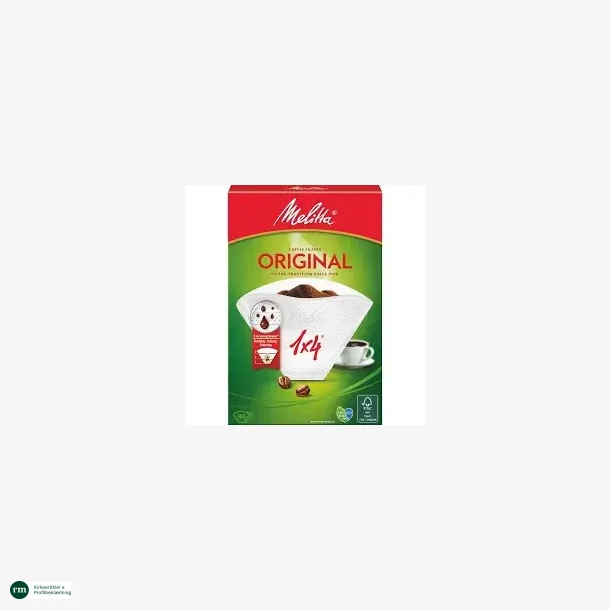 Melitta kaffefilterOriginal 1x4 80 stk Engangskaffefilter