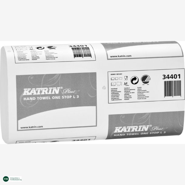 Katrin Plus Hand Towel One stop L3 W-fold, 34x23,5cm, 8,5 cm