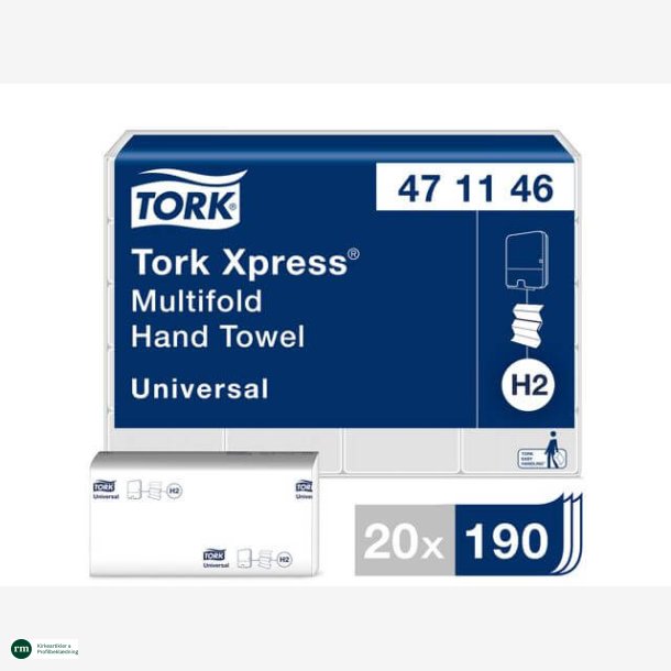 Hndkldeark Tork Xpress multifold H2 universal 2  - Z-fold